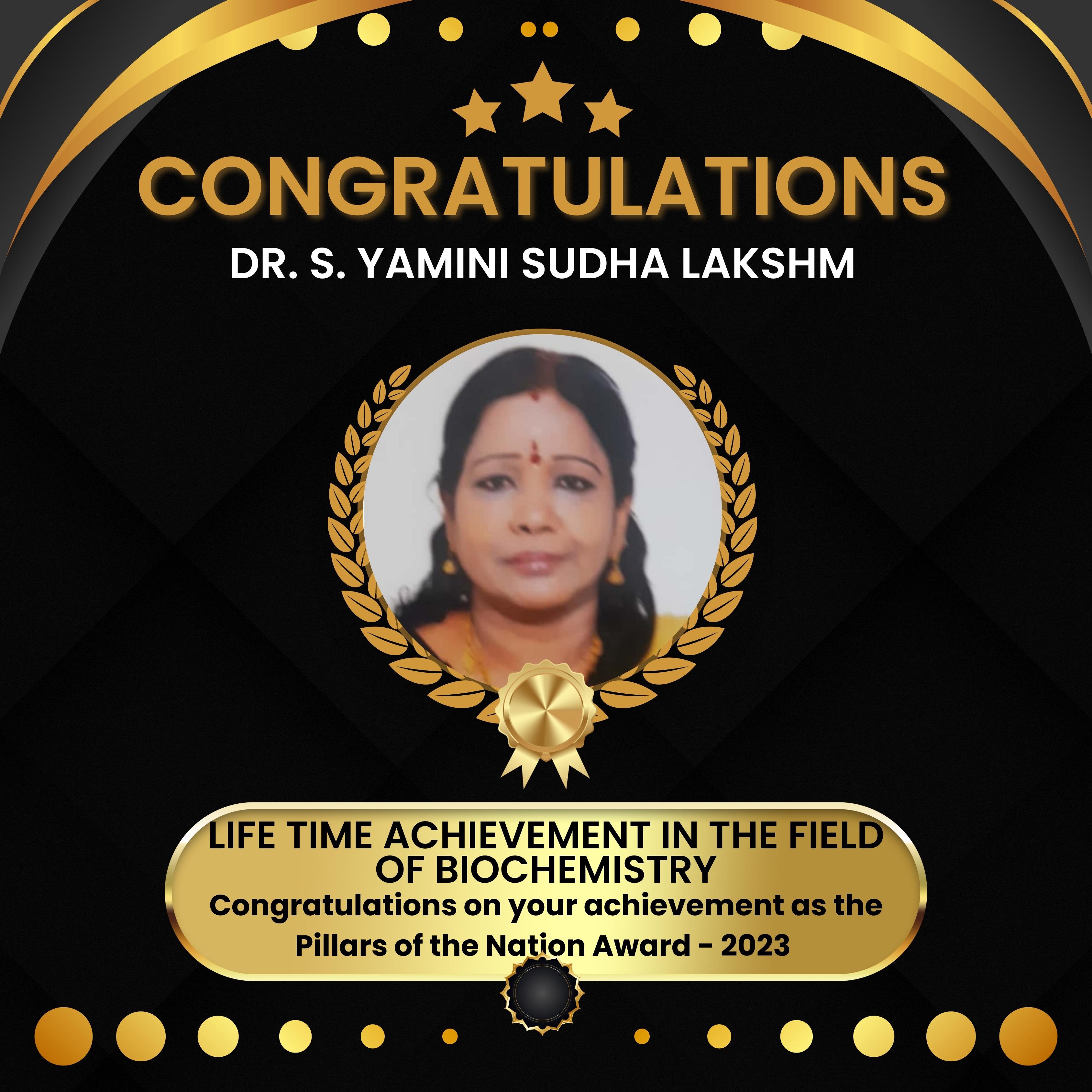 Dr. S. Yamini Sudha Lakshm